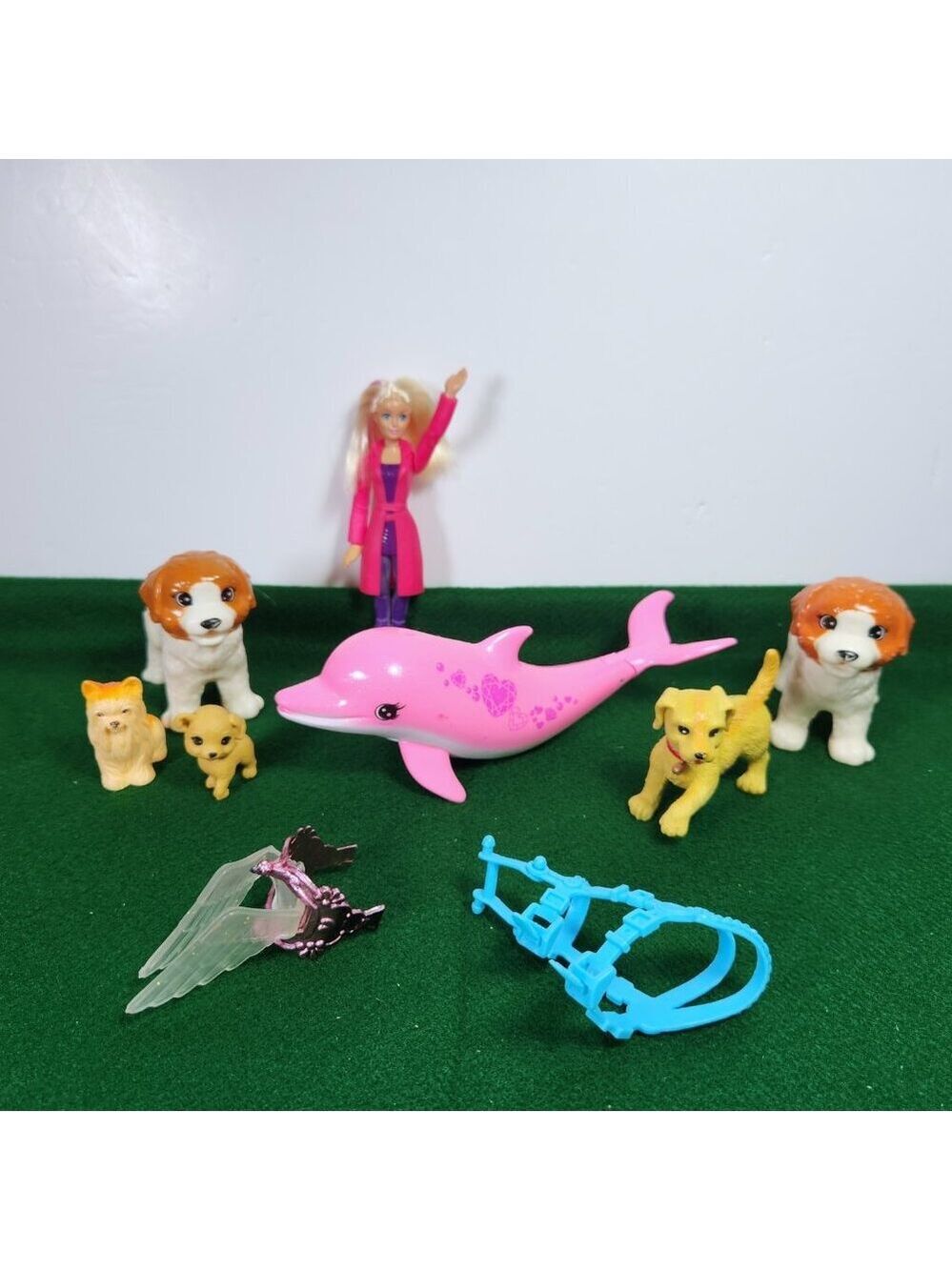 Barbie Dolphin 2016 MacDonalds Barbie Various Accessories Dogs Horse Sad…